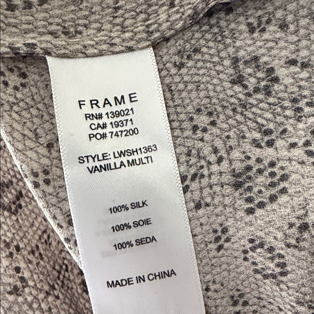 Frame Beige Patterned Blouse - Picture 10 of 13